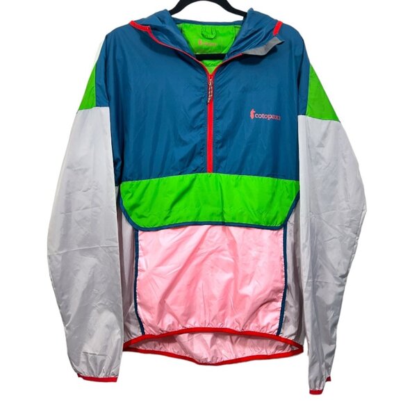 cotopaxi Jackets & Blazers - Cotopaxi Teca Windbreaker Pullover Pocket Jacket Blue/Pink/Green WL / MM